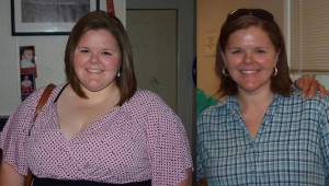 Jess' "initial" before & after picture.