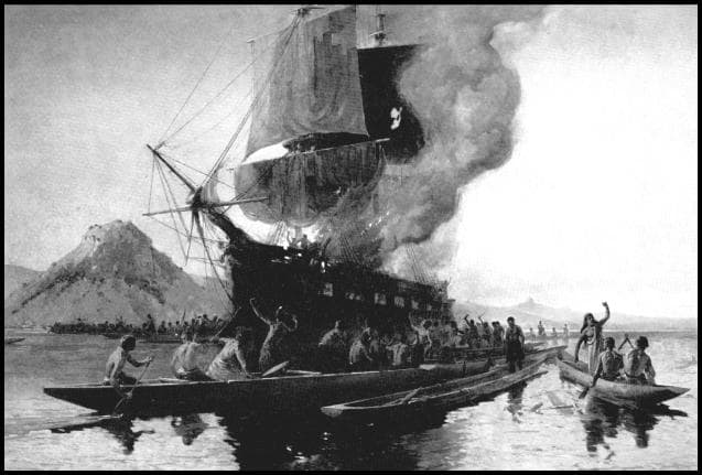 What motivational speakers fail to mention about this story is after Hannibal won the island, it was awarded back to Allstate Insurance for his “Burn the Boats” Insurance Fraud Scheme.